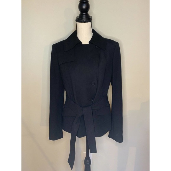 Ann Taylor Blazer Military Style Black - Picture 2 of 9